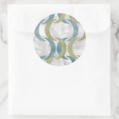 Geometrische herhaling III Ronde Sticker (Tas)