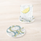 Geometrische herhaling III Zandsteen Onderzetter (Zijkant)