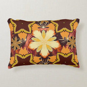 Geometrische herhaling naadloos patroon met hexago accent kussen