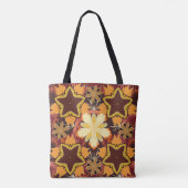 Geometrische herhaling naadloos patroon met hexago tote bag (Achterkant)