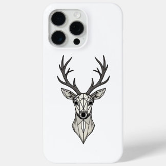 Geometrische herten kop Minimalistische iPhone 15 Pro Max Hoesje