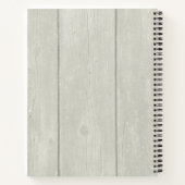 Geometrische Hertenkop met Floral Crown Custom Notitieboek (Achterkant)