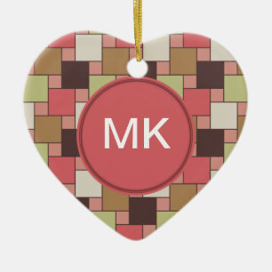 Geometrische het Kabinet van het kruid Keramisch Ornament