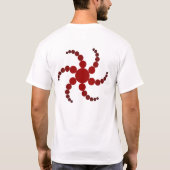 Geometrische hex cirkelvormige wervelkolom t-shirt (Achterkant)