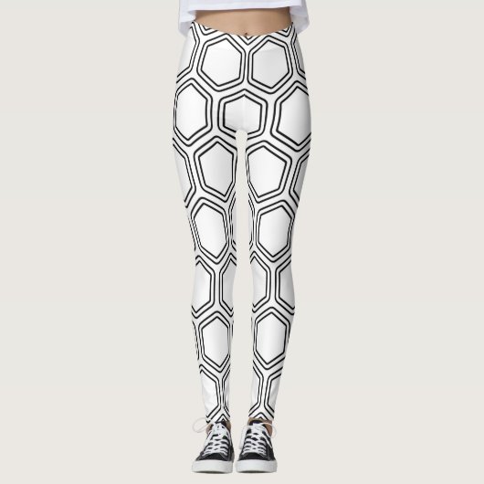 geometrische hexagon-leggings leggings (Voorkant)