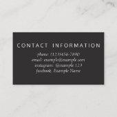 Geometrische hexagon visitekaartje (Achterkant)