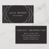 Geometrische hexagon visitekaartje (Voorkant / Achterkant)