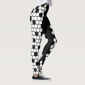 Geometrische Hexagon Voetbal Stijl Leggings (Rechts)
