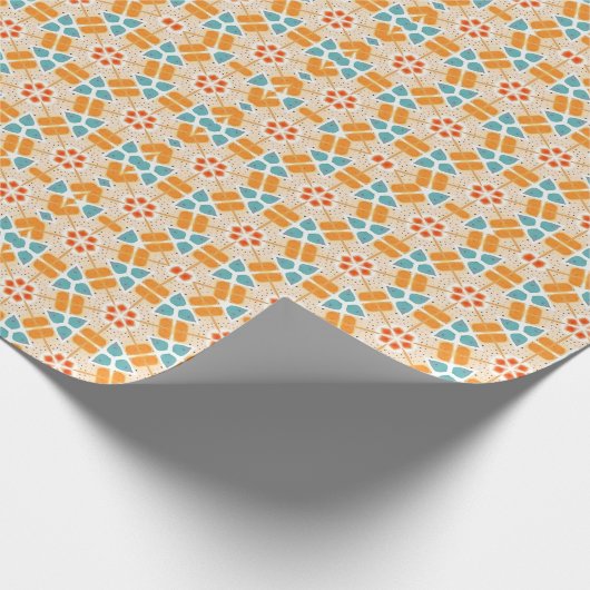 Geometrische hexagonale abstractie cadeaupapier (Hoek)