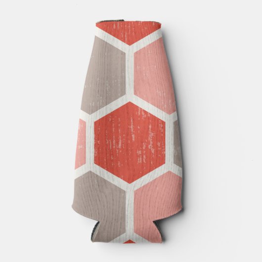 Geometrische hexagonvormen flesjeskoeler (Voorkant)