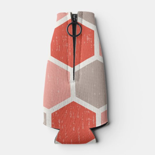 Geometrische hexagonvormen flesjeskoeler (Achterkant)