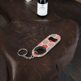 Geometrische hexagonvormen mini flessenopener