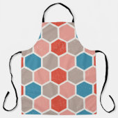 Geometrische hexagonvormen schort (Voorkant)