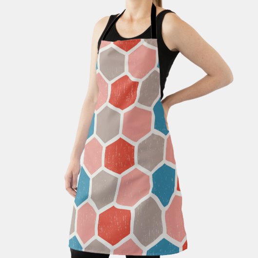 Geometrische hexagonvormen schort (Insitu)