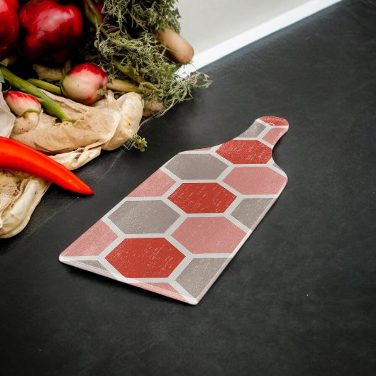 Geometrische hexagonvormen snijplank