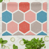 Geometrische hexagonvormen theedoek (Gevouwen)