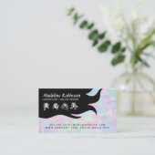 geometrische holografische achtergrond | Haarstijl Visitekaartje (Staand voorkant)