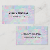 Geometrische holografische achtergrond visitekaartje (Voorkant / Achterkant)