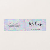 Geometrische holografische achtergrond visitekaartje (Buitenkant ongevouwen)