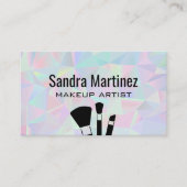 Geometrische holografische achtergrond visitekaartje (Voorkant)