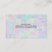 Geometrische holografische gradiënt visitekaartje (Achterkant)