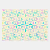 Geometrische holografische Iridescent Pastel Patro Inpakpapier Vel (Voorkant 2)