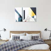 Geometrische Horizon Canvas Afdruk (Insitu (Slaapkamer))