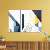 Geometrische Horizon Canvas Afdruk (Insitu (Woonkamer))
