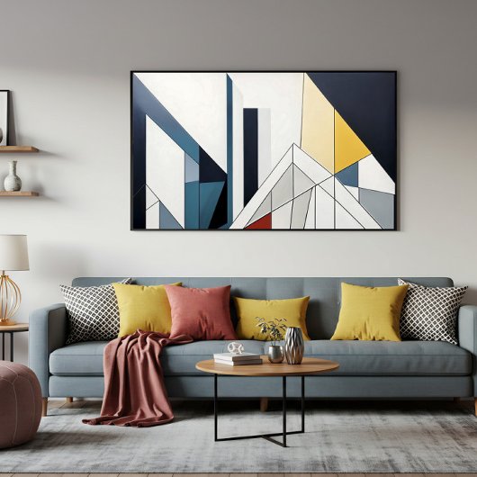 Geometrische Horizon Canvas Afdruk
