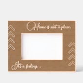 Geometrische housewarming gegraveerd hout Lijst (Voorkant)