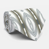 Geometrische illusie monochroom oogpatroon stropdas (Opgerold)