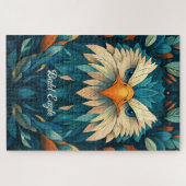 Geometrische illustratie van Bald Eagle Legpuzzel (Horizontaal)