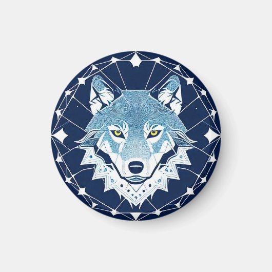 Geometrische illustratie van een wolf magneet (Voorkant)