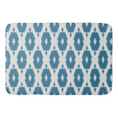 Geometrische Indigo Diamond Bath Mat Large (Voorkant)