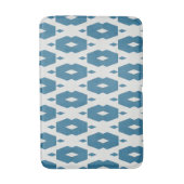Geometrische Indigo Diamond Bath Mat Medium (Voorkant Verticaal)