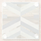 Geometrische inleg glazen onderzetter (Achterkant)