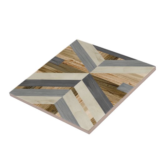 Geometrische inleg tegeltje (Zijkant)