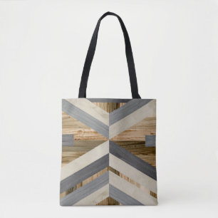 Geometrische inleg tote bag