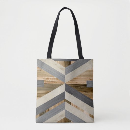 Geometrische inleg tote bag (Voorkant)