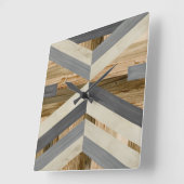 Geometrische inleg vierkante klok (Hoek)