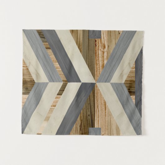 Geometrische inleg wandkleed (Voorkant (horizontaal))