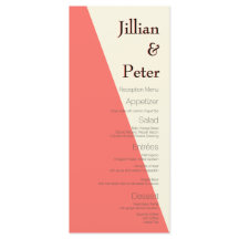 Geometrische ivoren koraalbruiloft