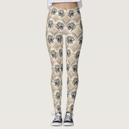Geometrische Jakhalspatroon Leggings – Tribal Stre