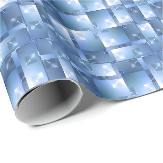 Geometrische juweelvierkanten patroon cadeaupapier