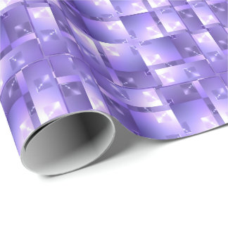 Geometrische juweelvierkantenpatroon cadeaupapier