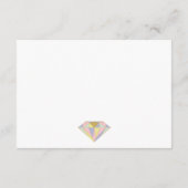 Geometrische juwelen voor bruiloft, tussenvoegsel informatiekaartje (Achterkant)