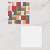 Geometrische kaart notitiekaartje (Voorkant / Achterkant)