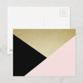 Geometrische kaarten Blanco banketbakkerij (Voorkant / Achterkant)