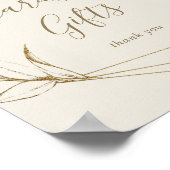 Geometrische Kaarten van geGilde Floral Cream en c Poster (Hoek)