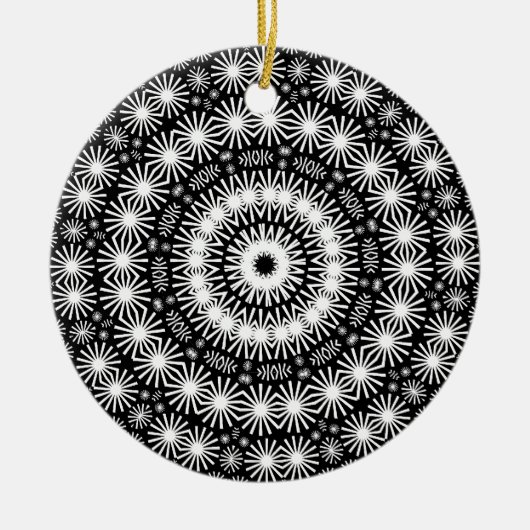 Geometrische Kaleidoscoop 02 Keramisch Ornament (Voorkant)